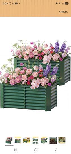2 raised garden beds new