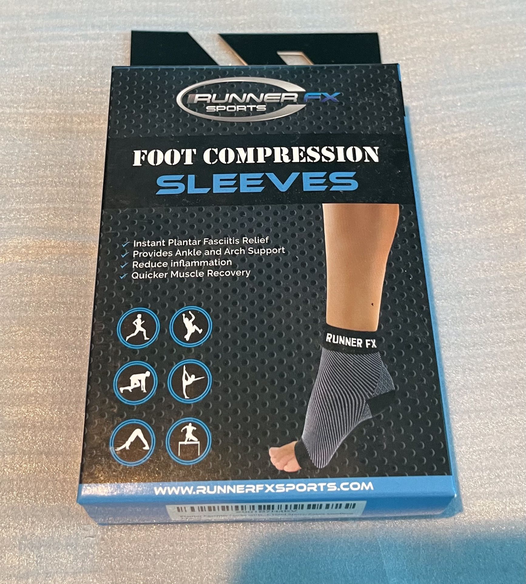 Runner FX Sports Foot Compression Sleeves (Unisex)