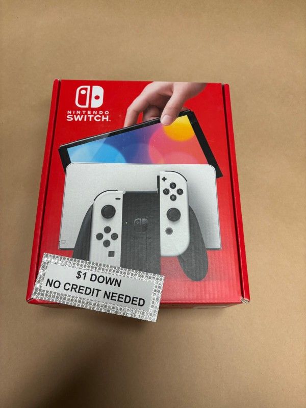 Nintendo Switch OLED Gaming Consoles New - Only $1 Today Pay The Rest Later!
