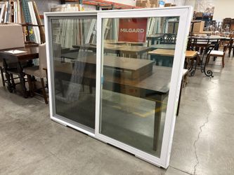 NEW! MILGARD 59×71 White Vinyl Horizontal Sliding Window