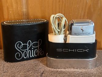 Vintage 1955 Schick 25th Anniversary Silver Jubilee Electric Razor - WORKS WELL!