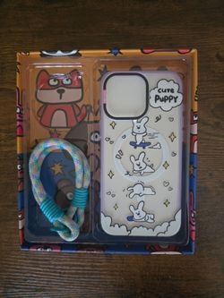 OxygenDog iPhone 16 Pro Max Case - Cute Puppy Graffiti Art