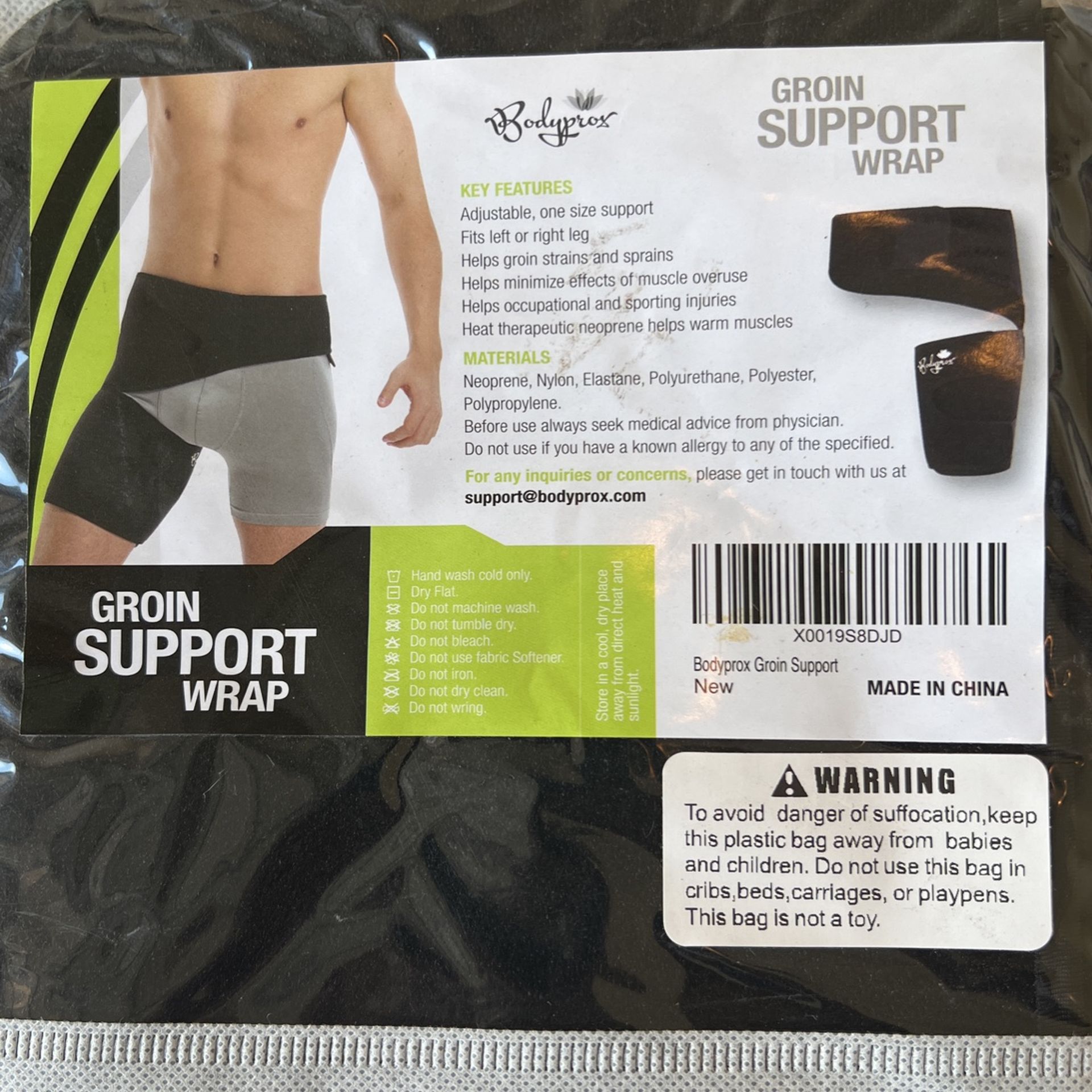 Groin Wrap, Adjustable Support for Hip, Groin, Hamstring, Thigh, and  Sciatic Nerve Pain Relief – BODYPROX