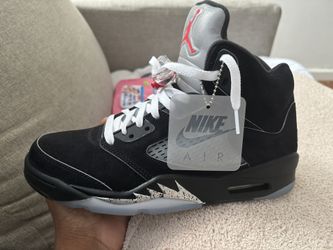 Black Metallic Jordan 5 ( Authentic )