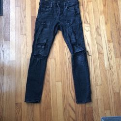 H&M Men Faded Black Jeans 31/32