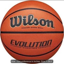 Wilson Evolution Indoor Game Ball Micro Fiber composite cover