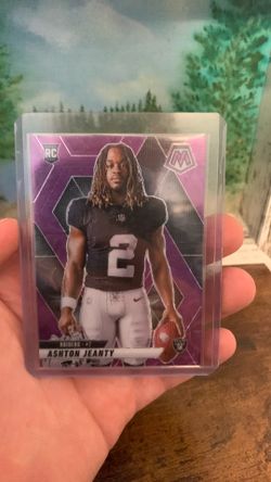 Purple Parrelel rookie Ashton jeanty card