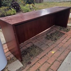 Free Mahogany Finish Credenza/Desk