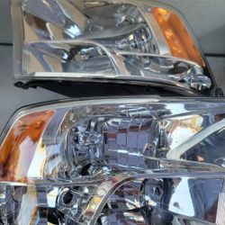 09-18 Dodge Ram Headlights Luces Micas Calaveras Faros Faroles Focos Headlamps 