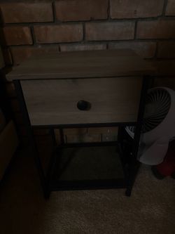 2 Bedside table nightstands wooden -wayfair