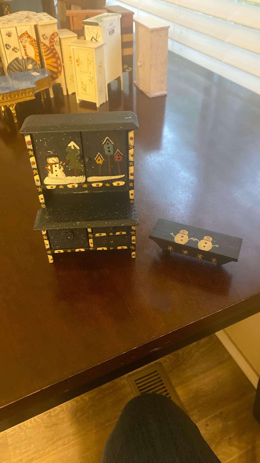 Miniature Hutch And Bench