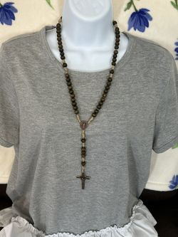 Handmade Rosary Made With Paracord By Me Paracord, Beads (Bin #3)