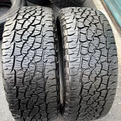 Tengo un par de llantas en muy buenas condiciones, marca BFGOODRICH 235/55R19 instaladas y balanceadas por el mismo precio $170