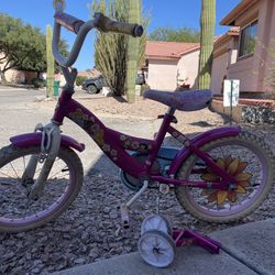 16 in Huffy Barbie Girl Pink Bike With Bonus Inner Tube