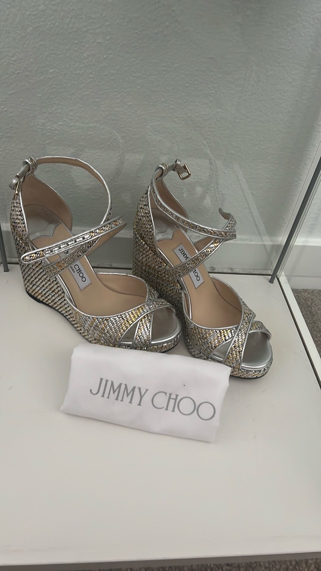 Authentic Jimmy Choo Wedges 38.5