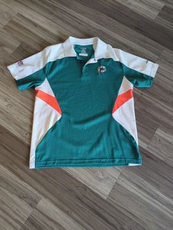 Miami Dolphins Reebok Men's Size Medium Polo Shirt