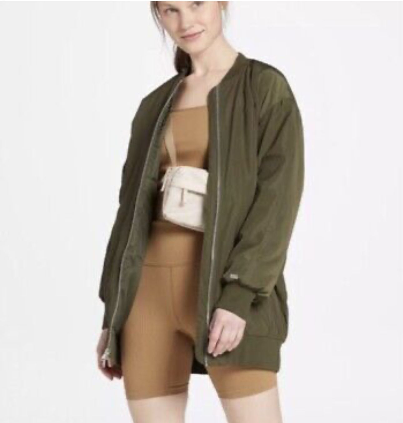 Green Bomber Jacket Women’s Medium