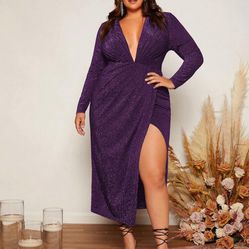 Purple Size 4X SHEIN Dress