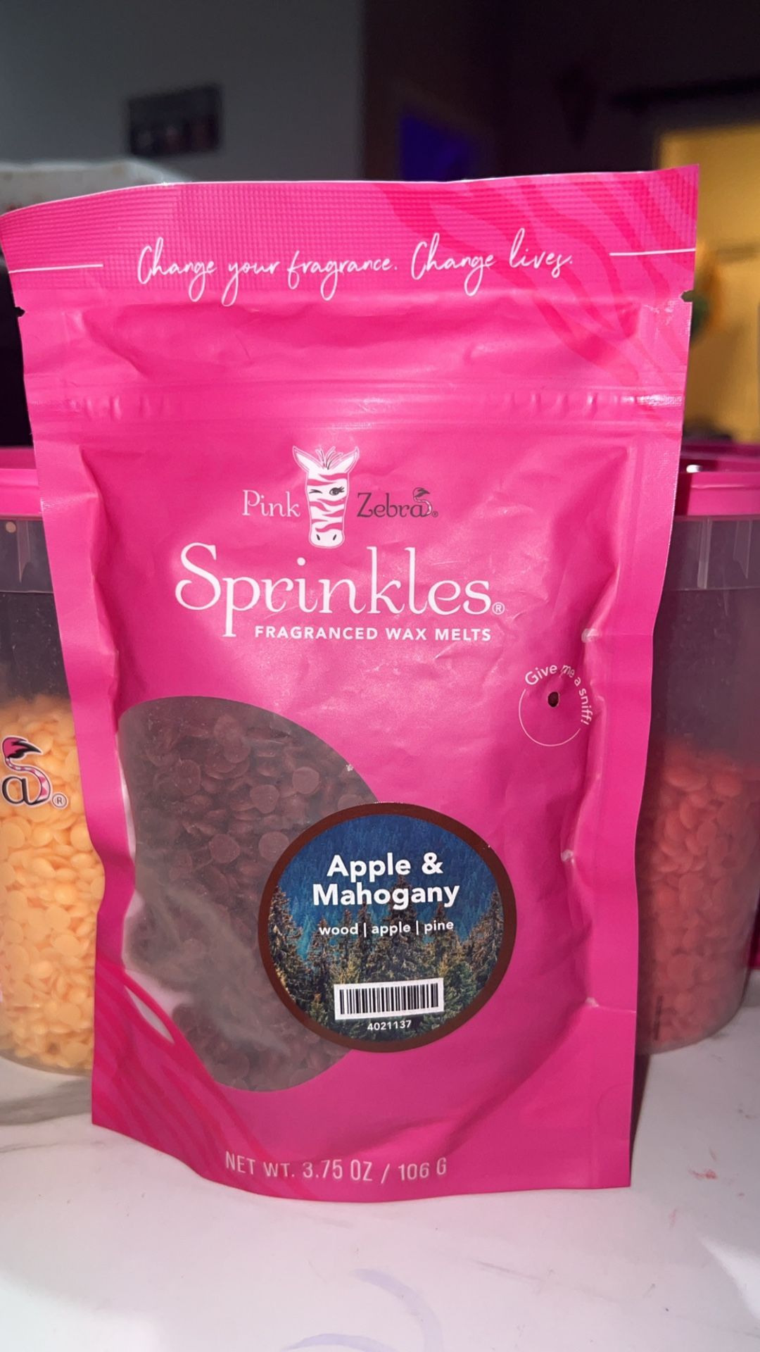Pink Zebra Apple & mahogany Sprinkles Bag 4oz