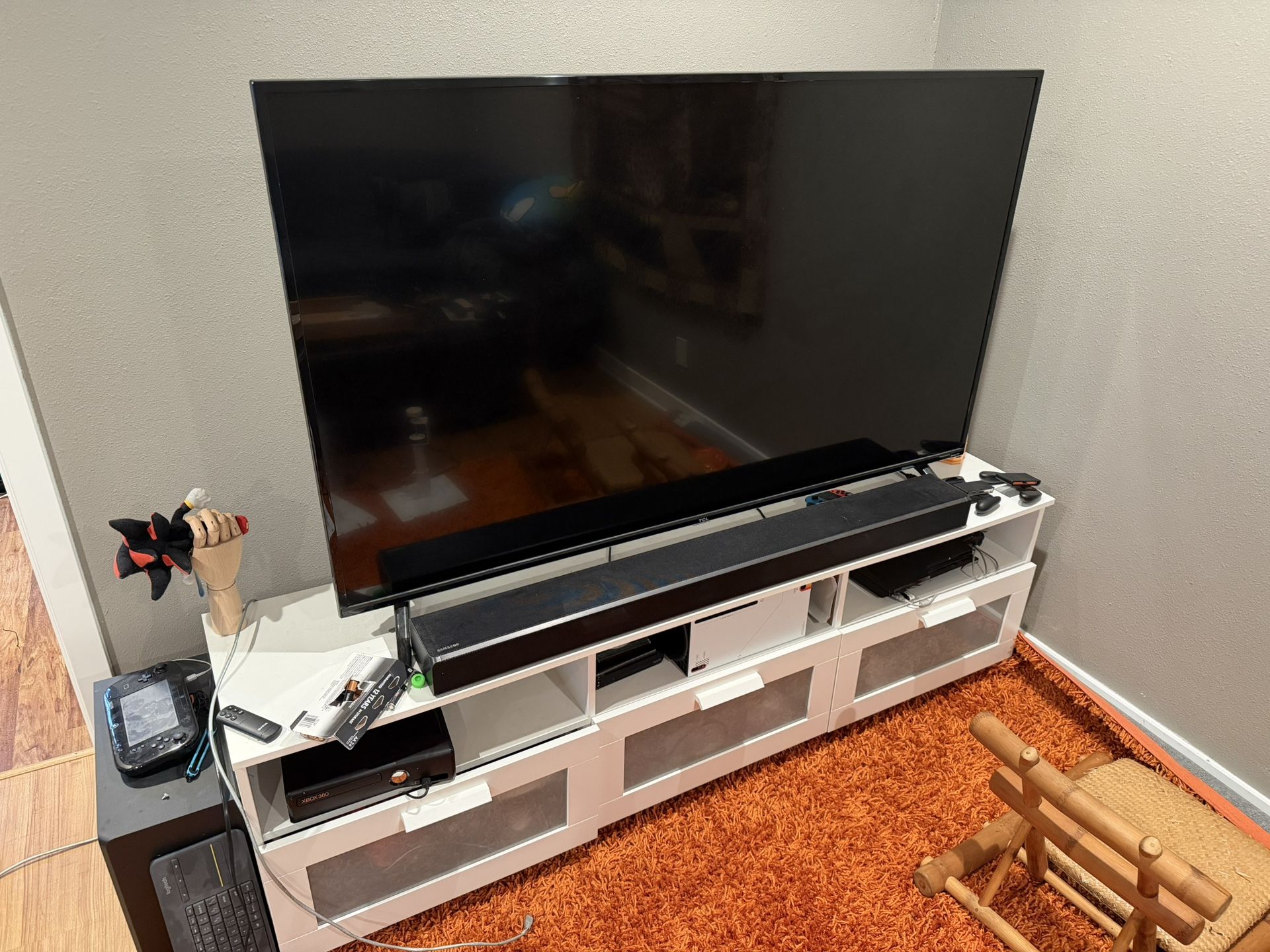 TCL 65” 4k TV And Stand