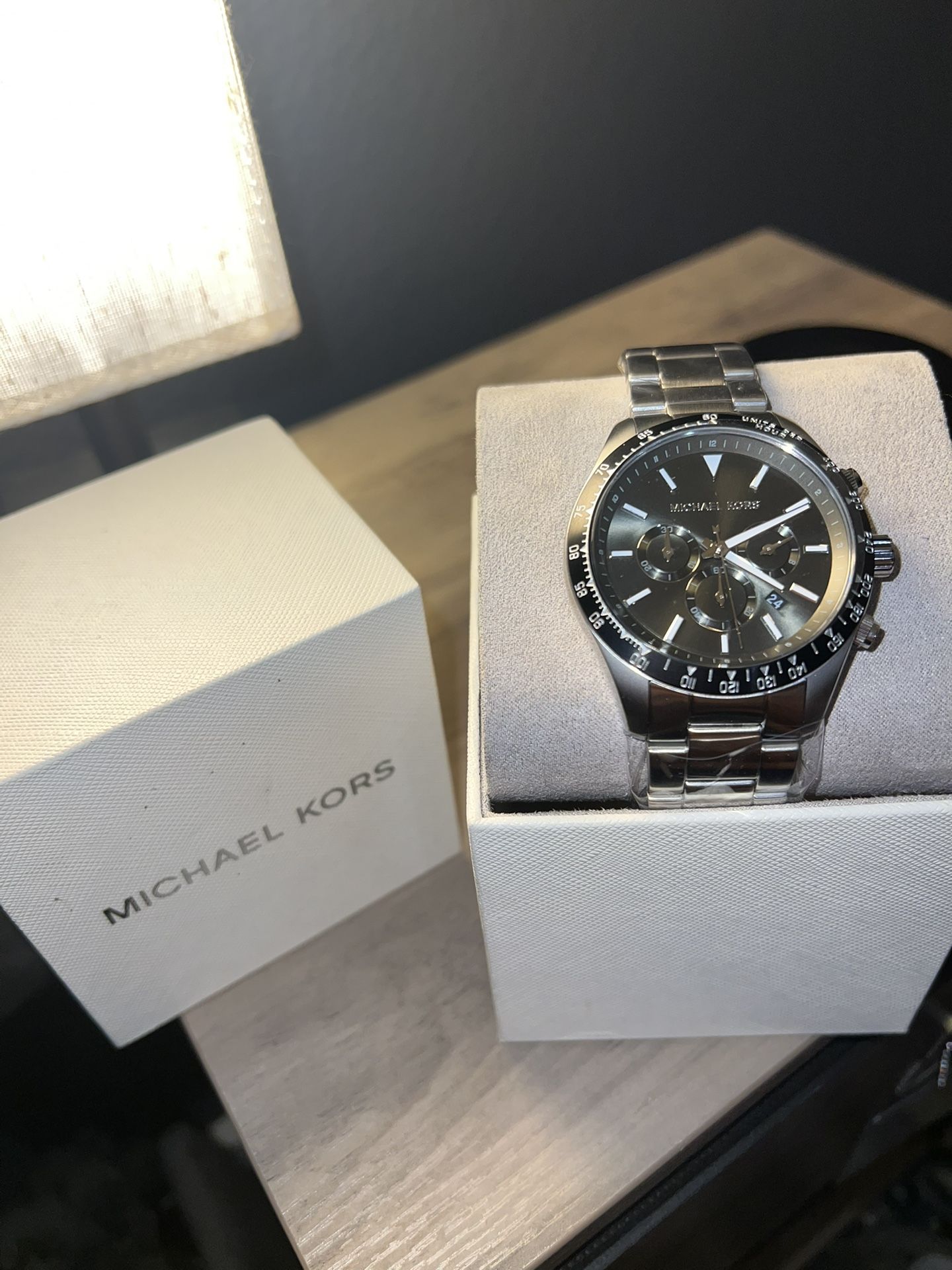 Michael Kors Watch Silver   Black Face