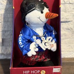 Gemmy Vanilla Ice Baby 11” 2007 Animatronic Dancing Singing Snowman Works Great!
