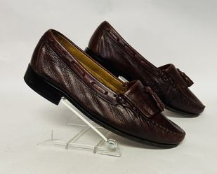 Bally of Switzerland Prescott Loafers Brown Leather Tassel 