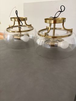 Light Fixtures (2) Luminaire Brand Globes