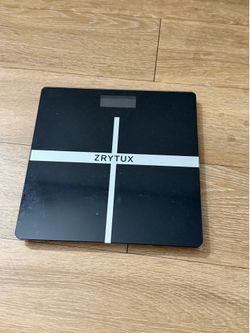 ZRYTUX Digital Bathroom Scale (USB Rechargeable / Backlit Display)