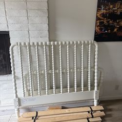 White Bed Frame + Mattress