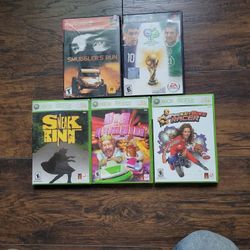 2 PS2 Used In Good Shape And 3 XBOX NEW 360 AND ORIGINAL VERSIONS $8.00 EACH. The 3 XBOX GAMES ARE SOLD ALREADY!