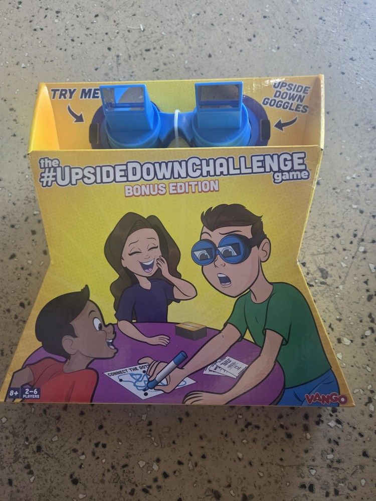 Vango Upside Down Challenge Game for Kids & Family, Complete Fun Challenges with Upside Down Goggles