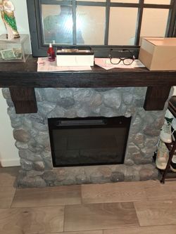 Fireplace in good condition