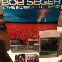Bob Seger rare and vintage Cassette holder from the 70s with five cassettes