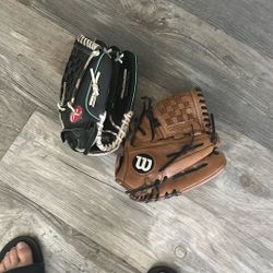 Baseball or Softball Gloves