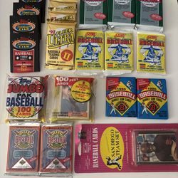 Unopened sealed Baseball card packs