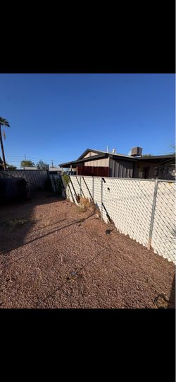 Chain link fencing used