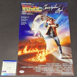 🔥 Christopher Lloyd autographed 11x17 PSA COA 🔥