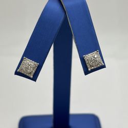 DIAMOND EARRINGS 14K WHITE GOLD