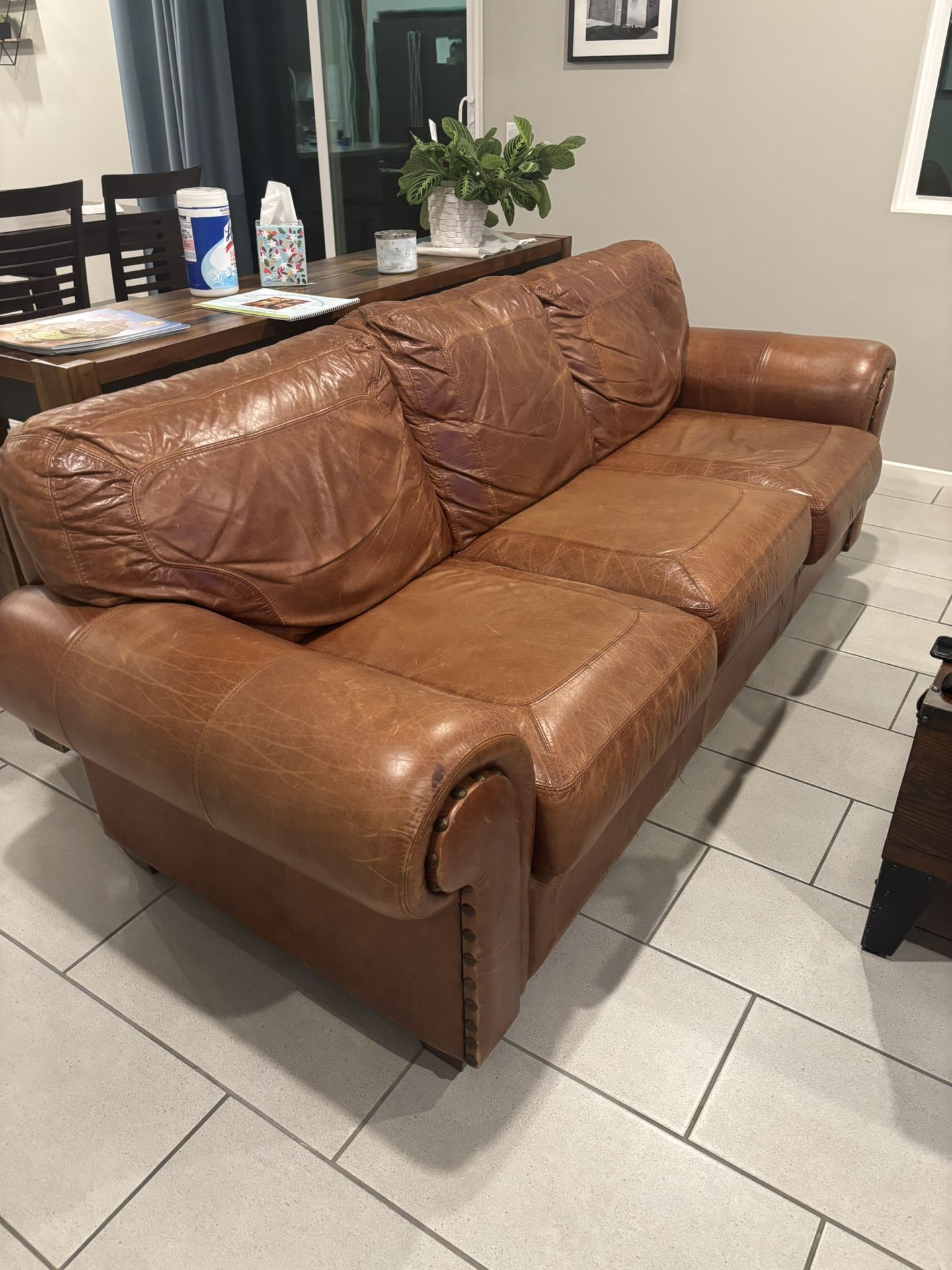 Leather Couch 