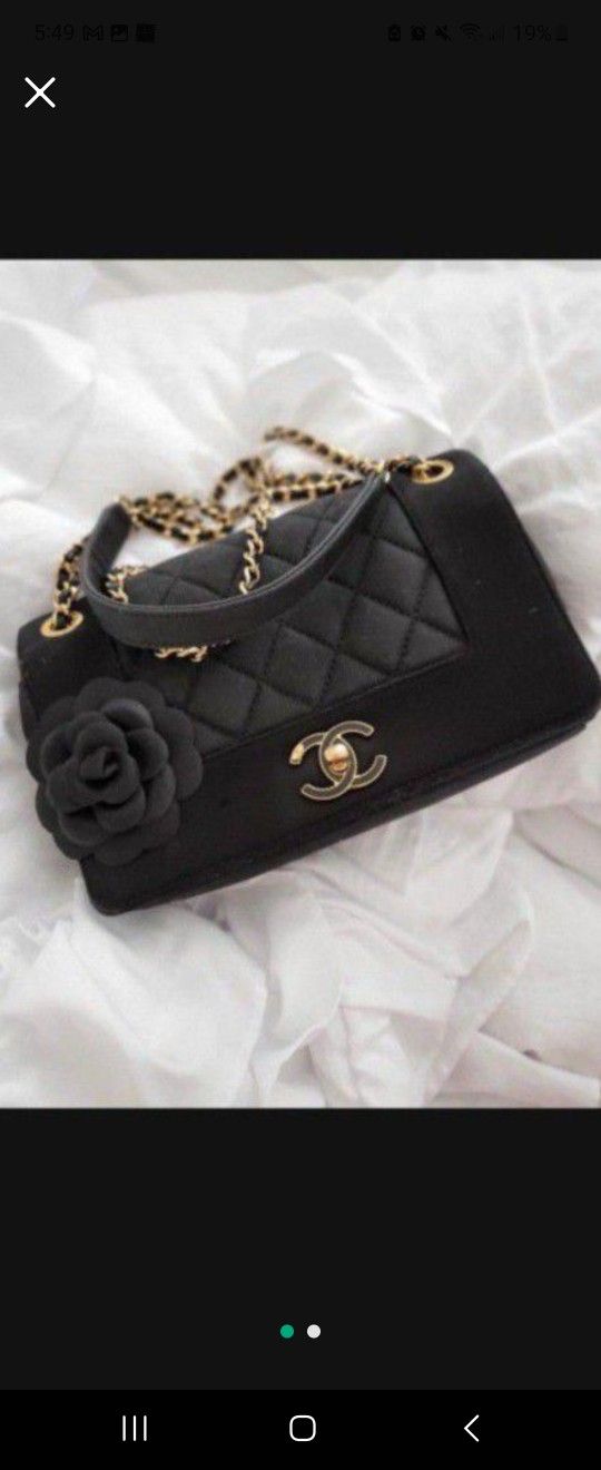 Authentic Chanel Flap Bag with gold Hardware