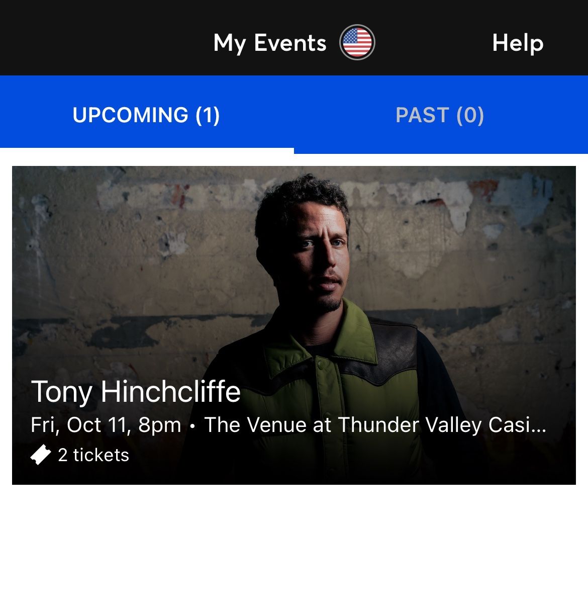 Tony Hinchliffe Tickets