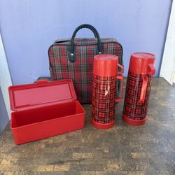Vintage Aladdin Thermos Set