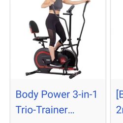 Body Power Trio Elliptical Bike 