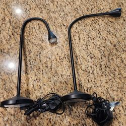 2 Flexble LED Desk/work Lamps