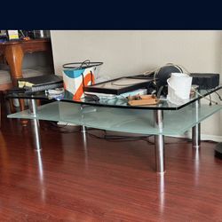 Heavy Frost Glass Living Room Table