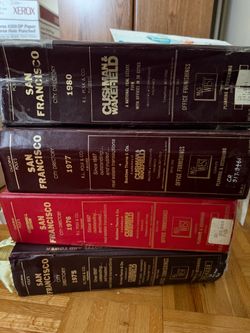Old Vintage San Francisco City Directories Collection