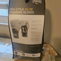 New Everlast Training Boxing Gloves 12oz In White