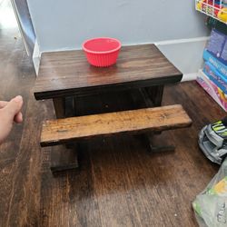 Doll Picnic Table