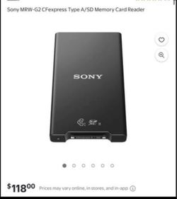 Sony MRW-G2 CFexpress Type A/SD Memory Card Reader